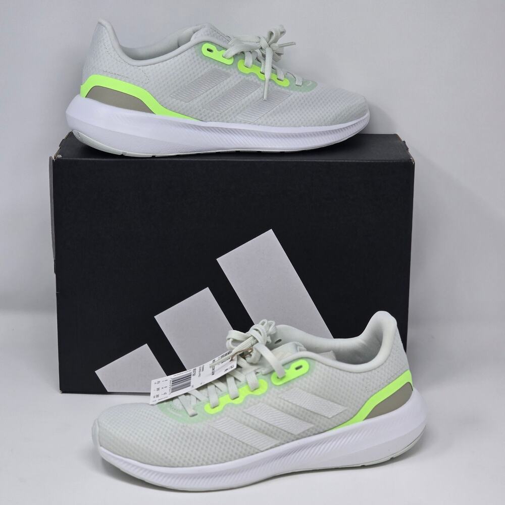 Adidas Running Shoe Runfalcon‎ 3.0 - Zero Metallic/Green Spark Women Size 9.5